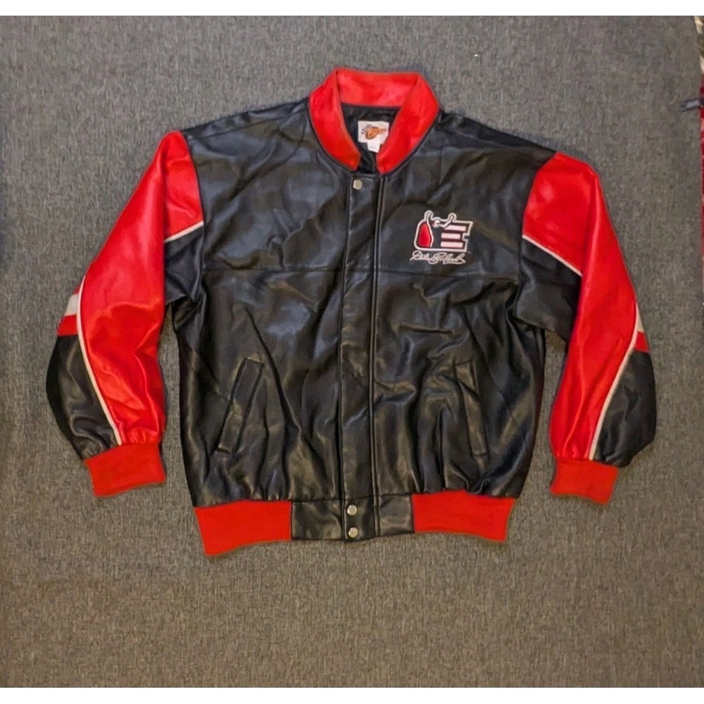 Vintage Dale Earnhardt The Intimidator Leather Jacket Winners Circle Nascar Sz L